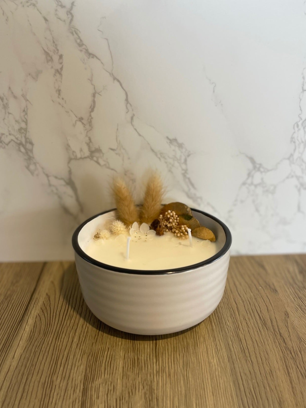 Brown Floral Bowl