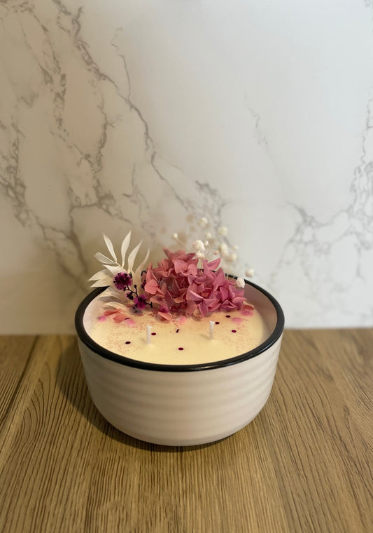 Pink Floral Bowl